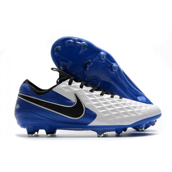 Nike Tiempo Legend VIII Elite FG Blanco Azul Negro